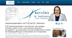 Desktop Screenshot of fue-haartransplantation.ch