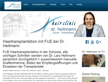 Tablet Screenshot of fue-haartransplantation.ch