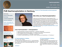 Tablet Screenshot of fue-haartransplantation.com